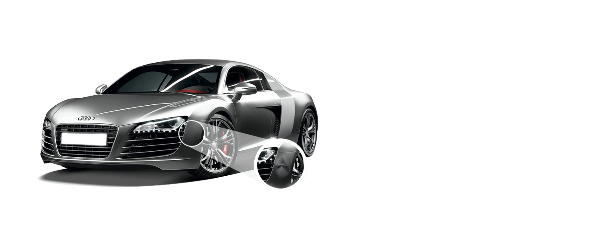 Audi R8 Boyasız Göçük